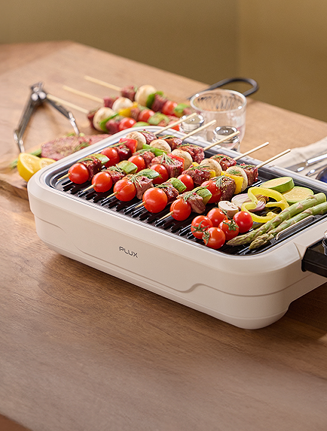 연기걱정, 세척걱정 덜어주는\n전기 그릴